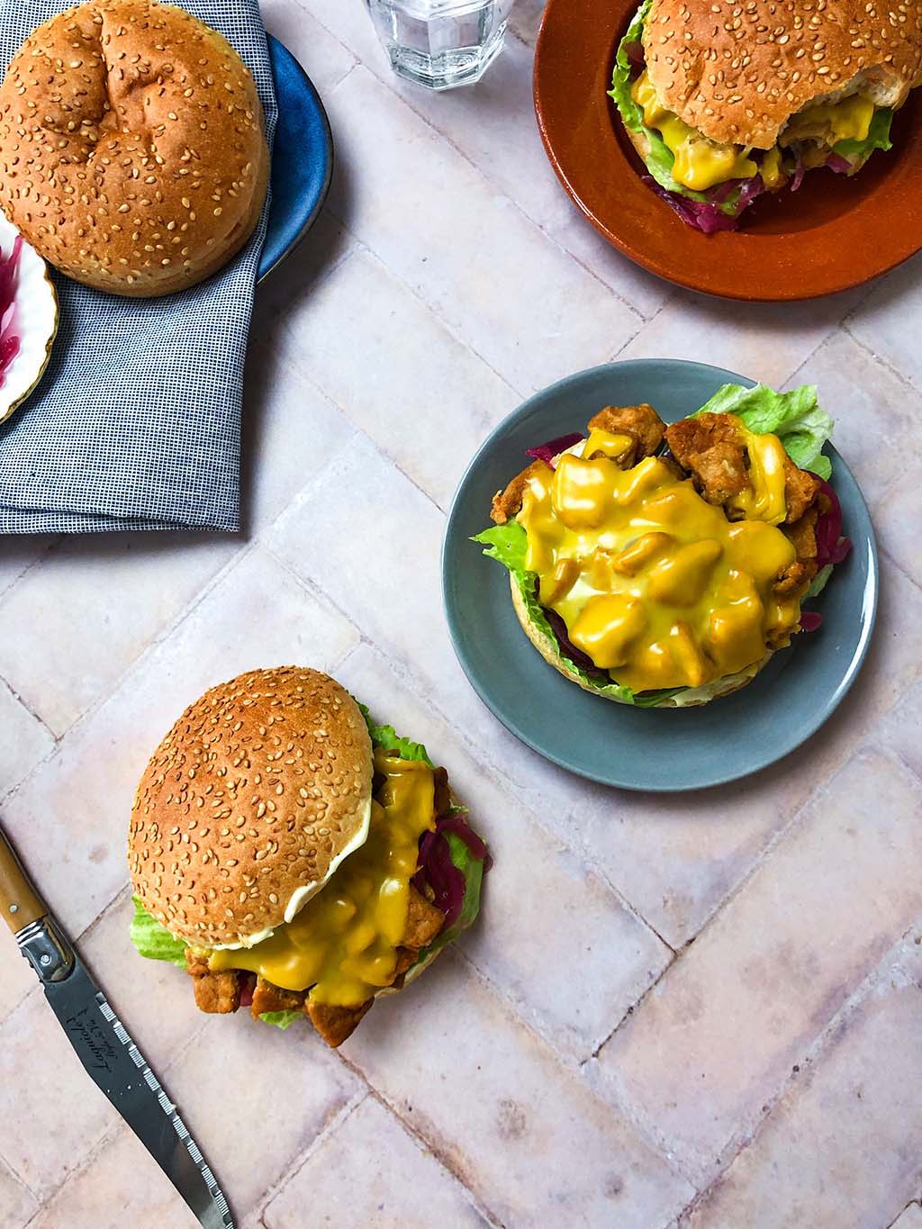 Vegan kip broodje Peas Maker